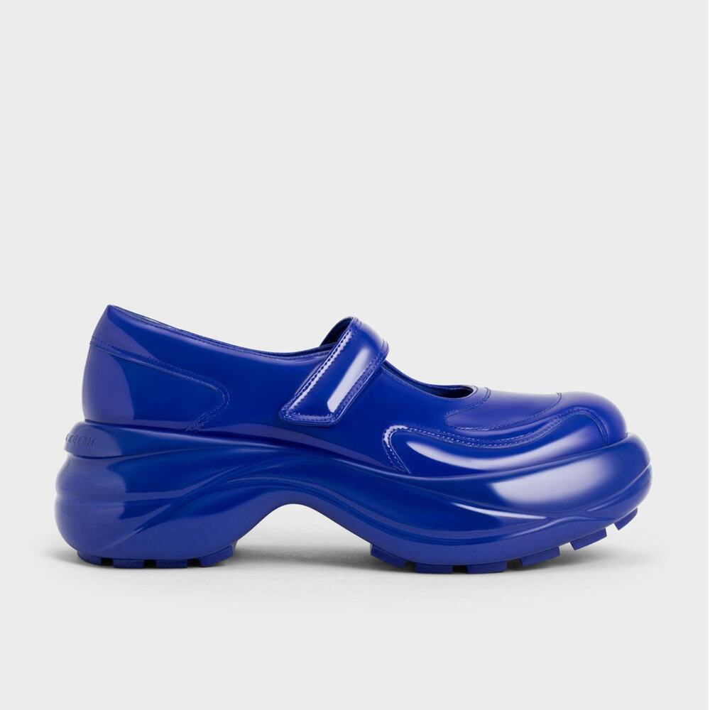 Charles Keith Stiletto Pumps - 8 - Blue